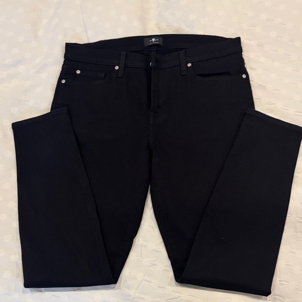 7 for all mankind gwenevere Black Denim Jeans